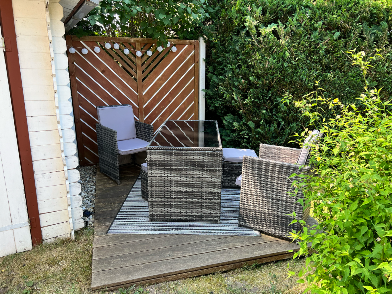 Terrasse der Ferienwohnung Granzow